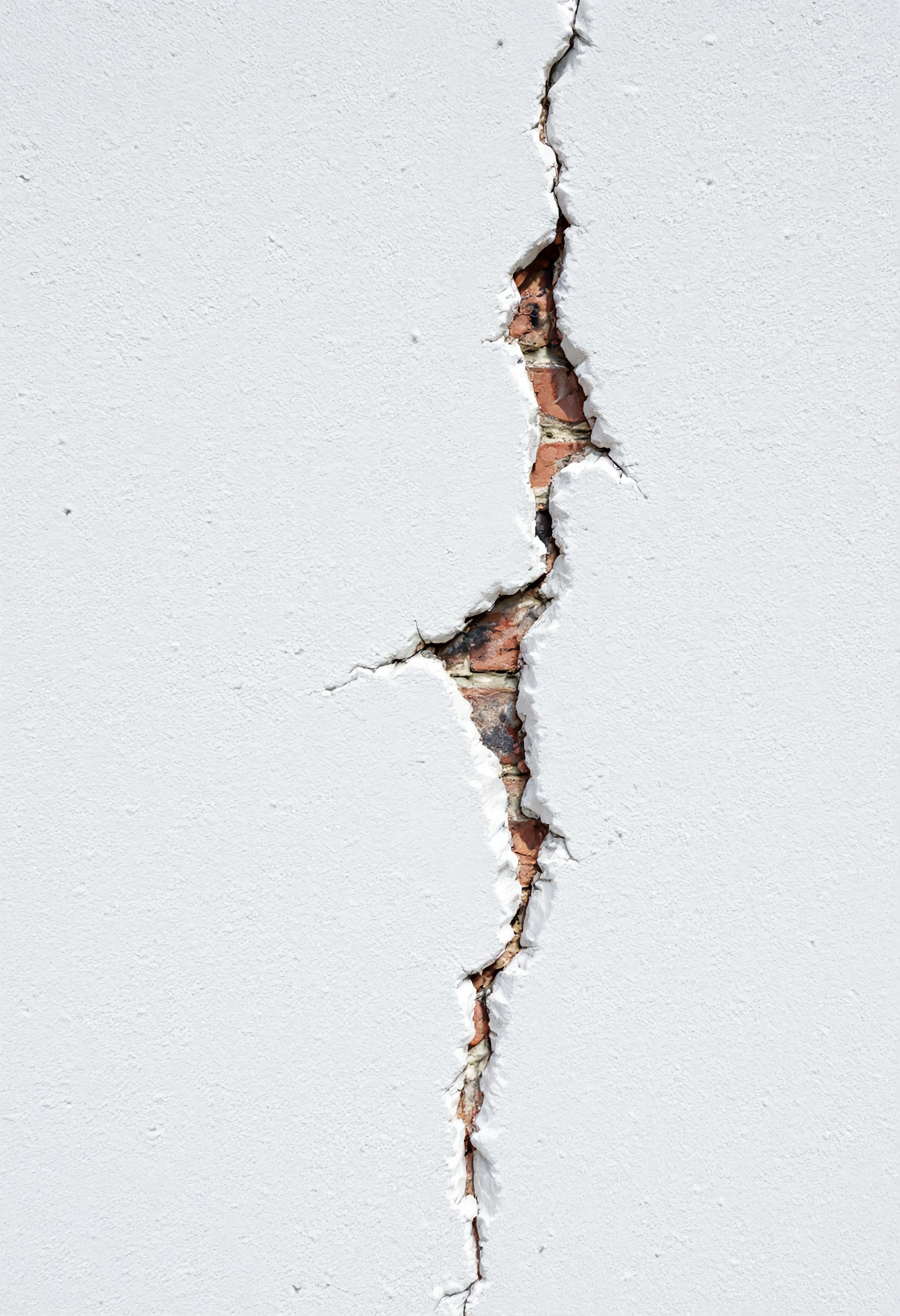 Grieta en pared reparada